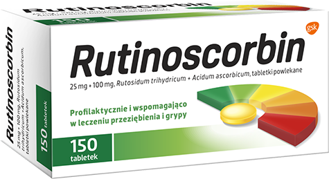 Rutinoscorbin dostępny w opakowaniach 90, 150 i 210 tabletek