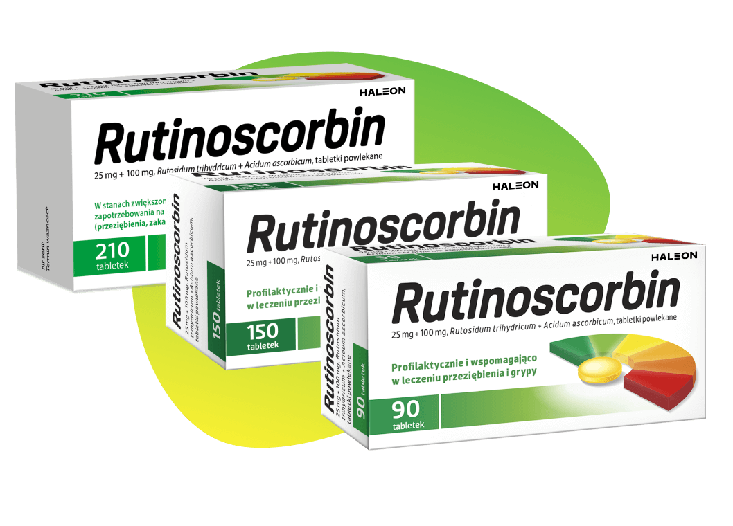 Rutinoscorbin dostępny w różnych wielkościach opakowań Rutinoscorbin dostępny w różnych wielkościach opakowań