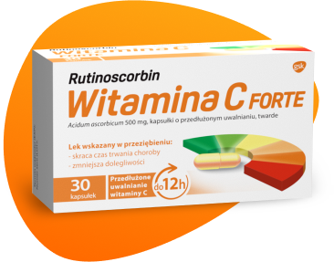 Rutinoscorbin Witamina C Forte dostępny w opakowaniach po 30 kapsułek